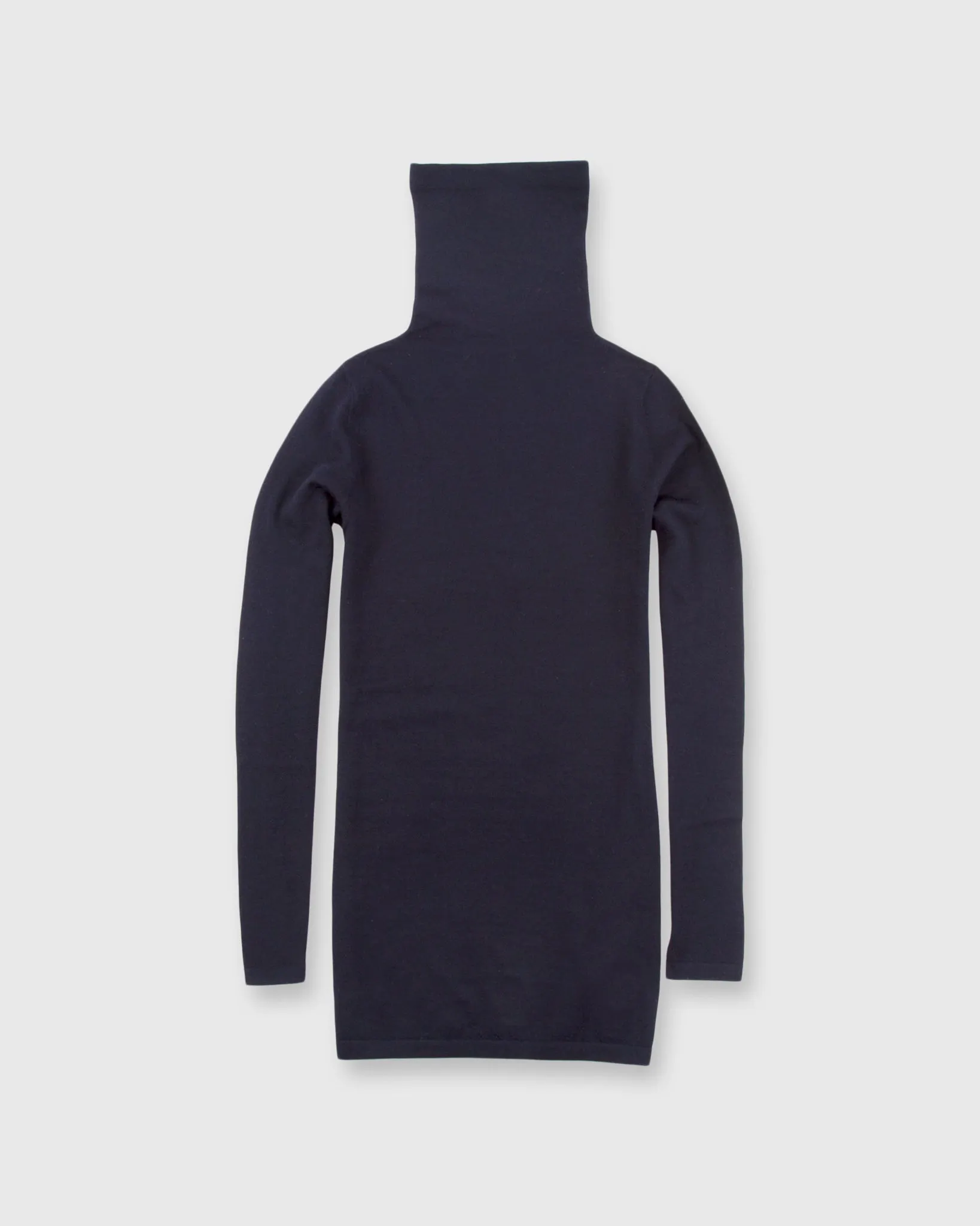 Superfine Funnel-Neck Sweater in Navy Cashmere