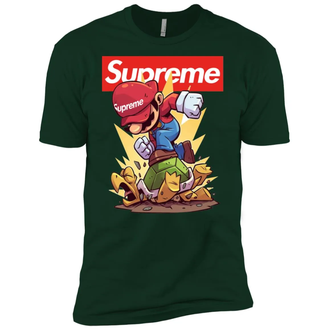 Supreme Mario Gaming T-shirt Men Short Sleeve T-Shirt