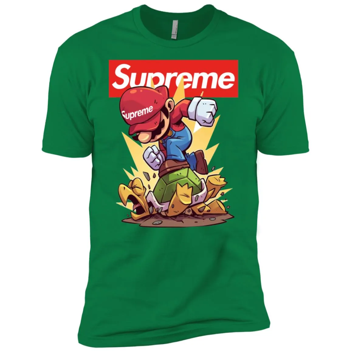 Supreme Mario Gaming T-shirt Men Short Sleeve T-Shirt