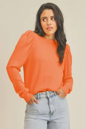 Tangerine Tango Classic Crew Neckline Pullover