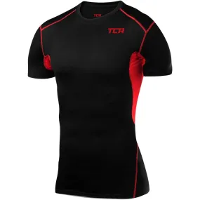 TCA HyperFusion Short Sleeve Mens Compression Top - Black