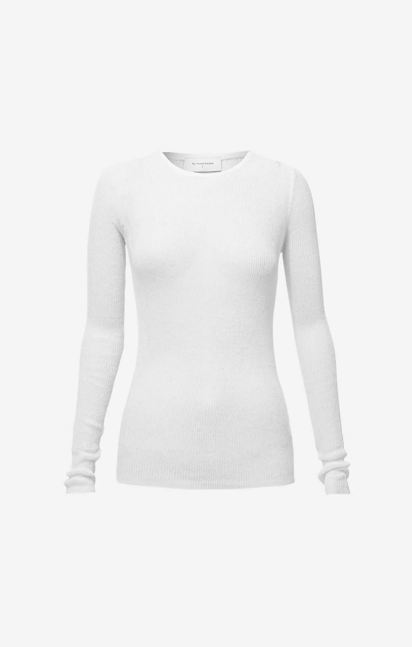 THE KNITTED LONG SLEEVE - WHITE