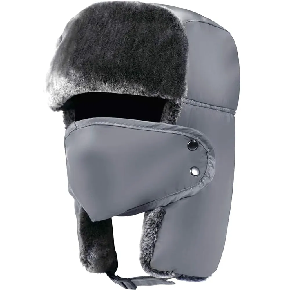 Trapper Hat Winter Hats For Men Trooper Hunting Ski Hat Women Ear Flap Windproof Mask