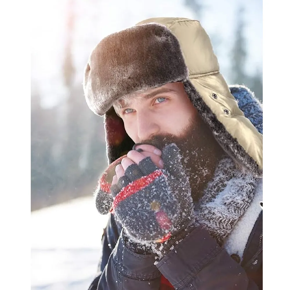 Trapper Hat Winter Hats For Men Trooper Hunting Ski Hat Women Ear Flap Windproof Mask