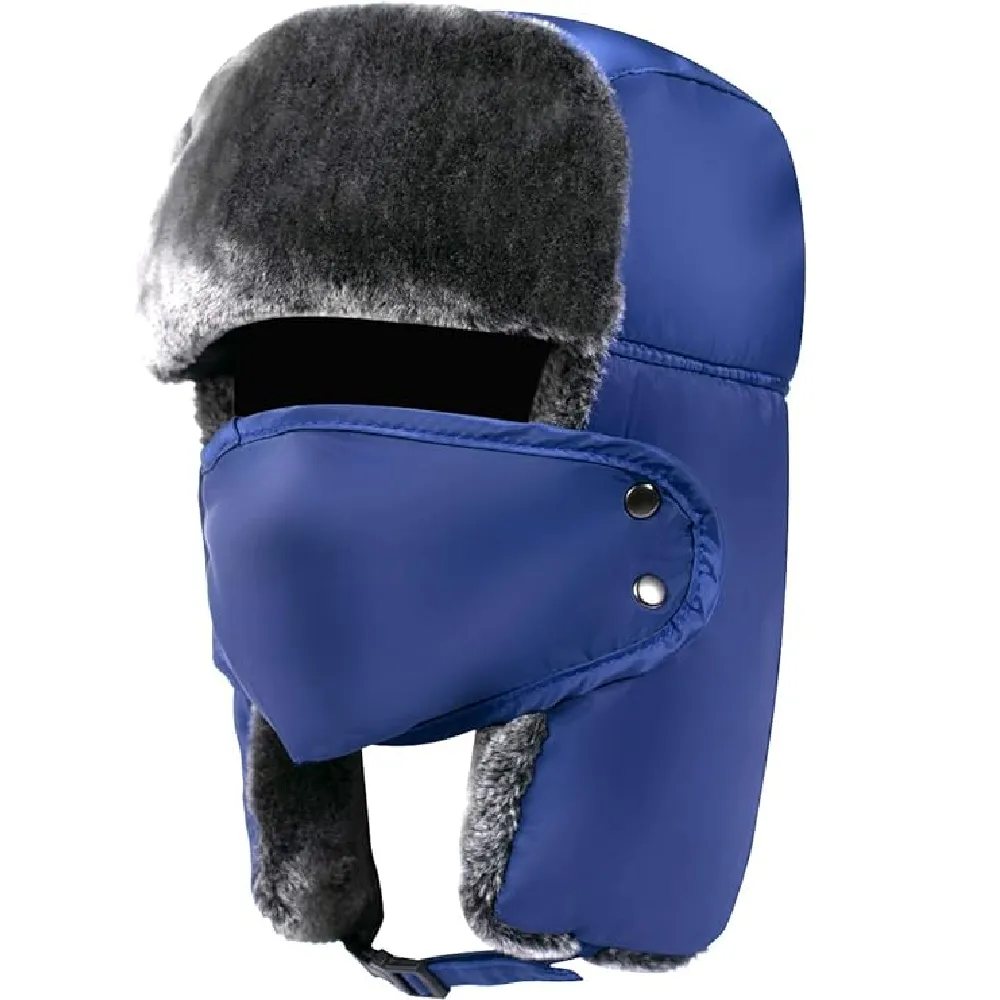 Trapper Hat Winter Hats For Men Trooper Hunting Ski Hat Women Ear Flap Windproof Mask