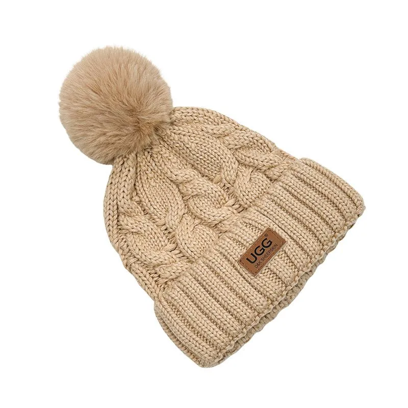 UGG Platinum PomPom Beanie