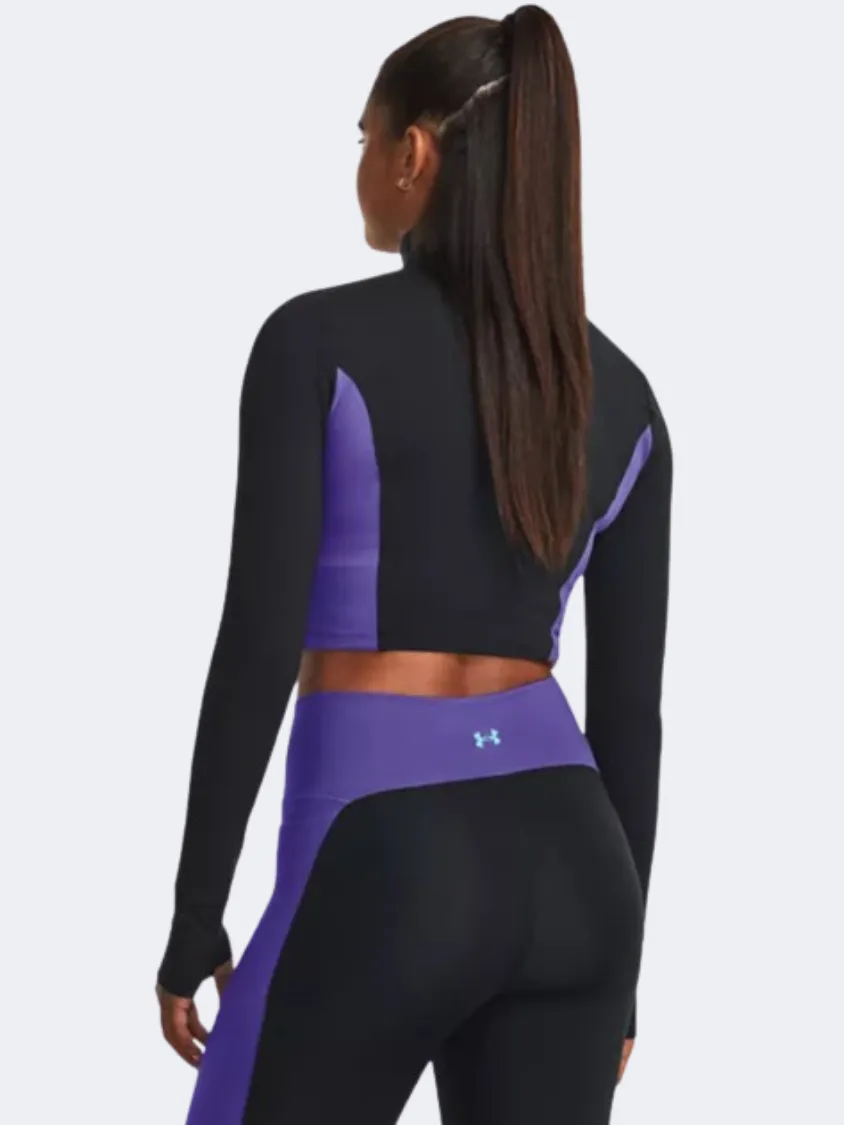 Under Armour Project Rock Lets Go Infinity Longline Women Training Jacket Black/Purple