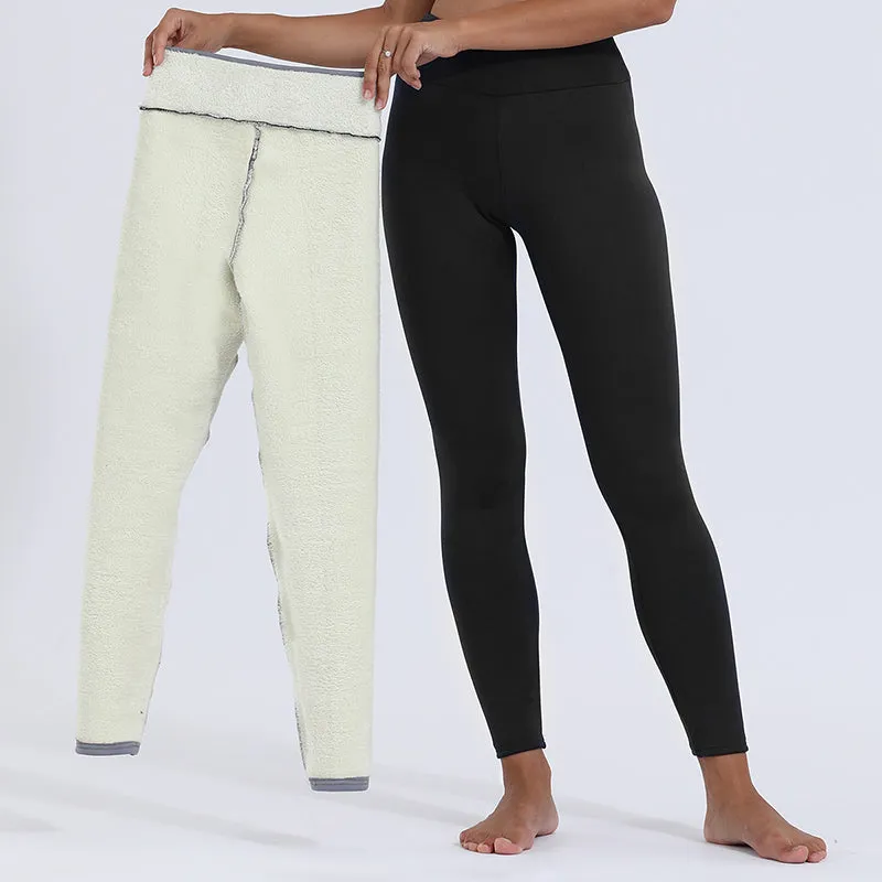 Warm Thick High Stretch Lamb Cashmere Leggings