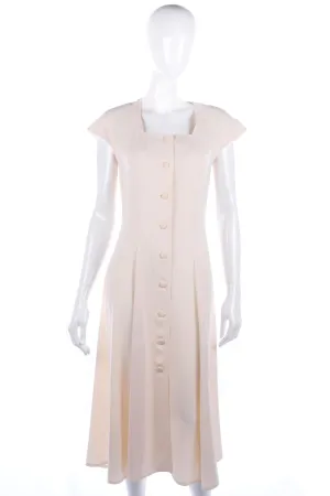 Weill Long Sleeveless Dress Cream Size Eur 38 UK 10. Stunning