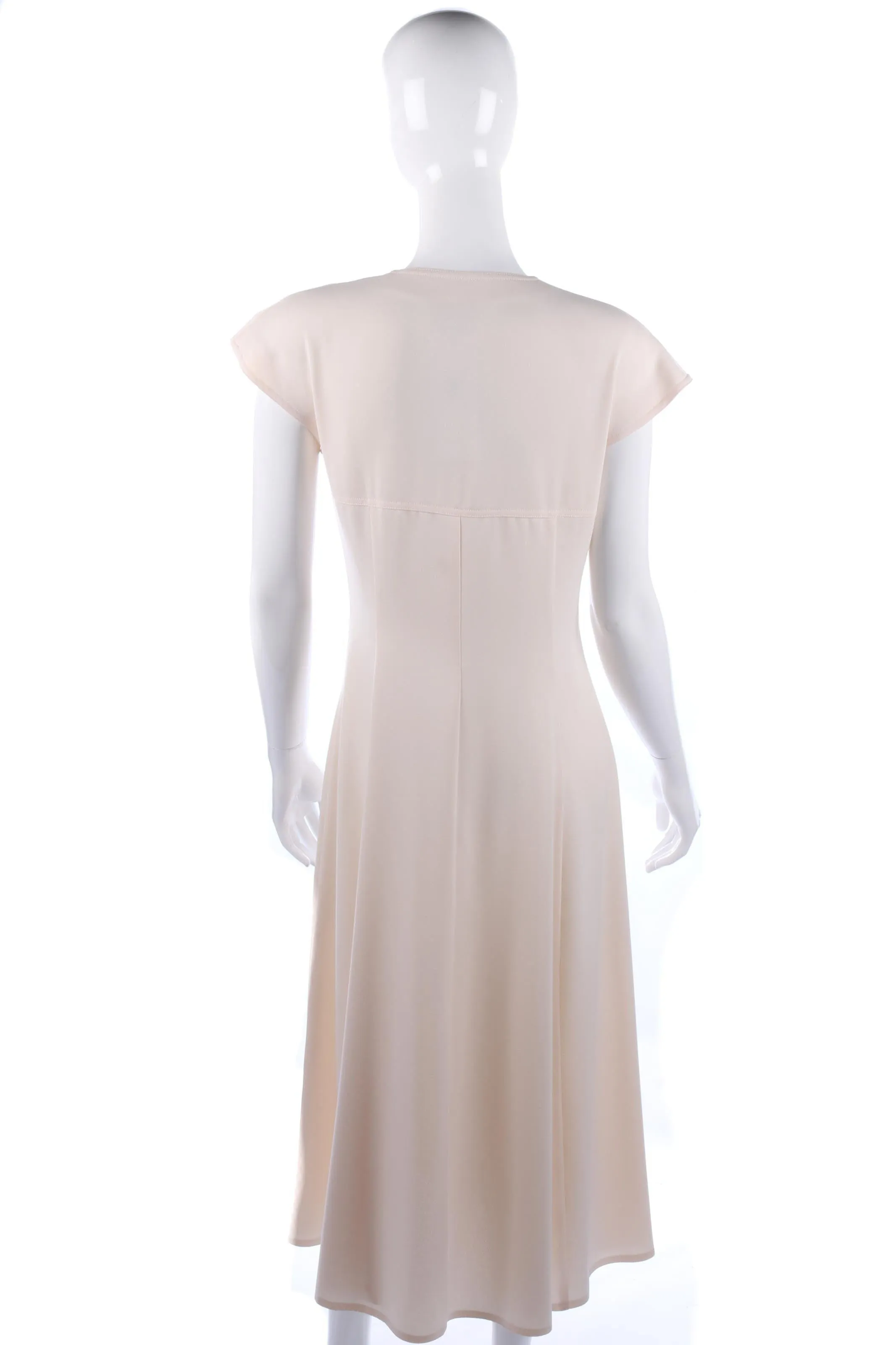 Weill Long Sleeveless Dress Cream Size Eur 38 UK 10. Stunning