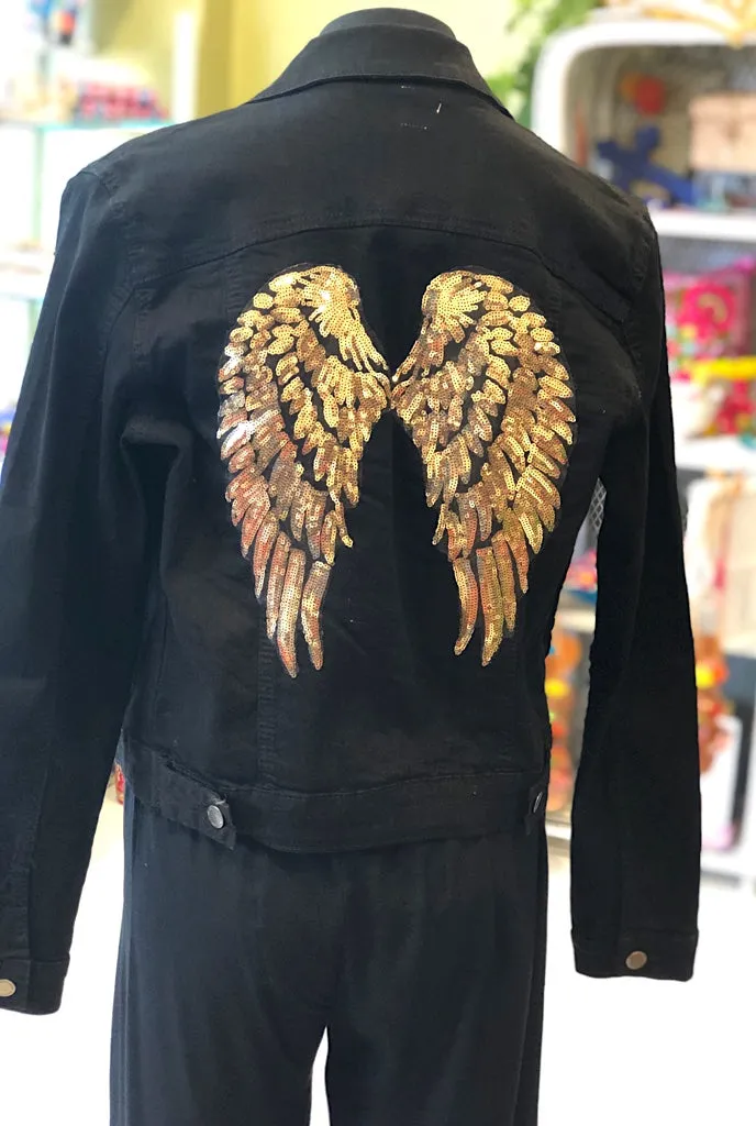 Wings Custom Jacket in Gold