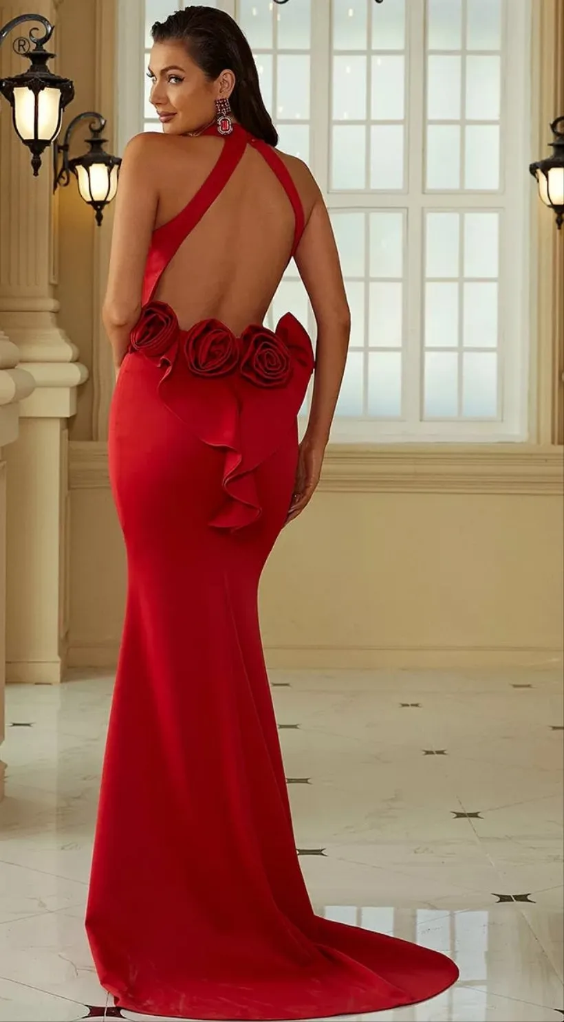 Women evening dress Lady in Red