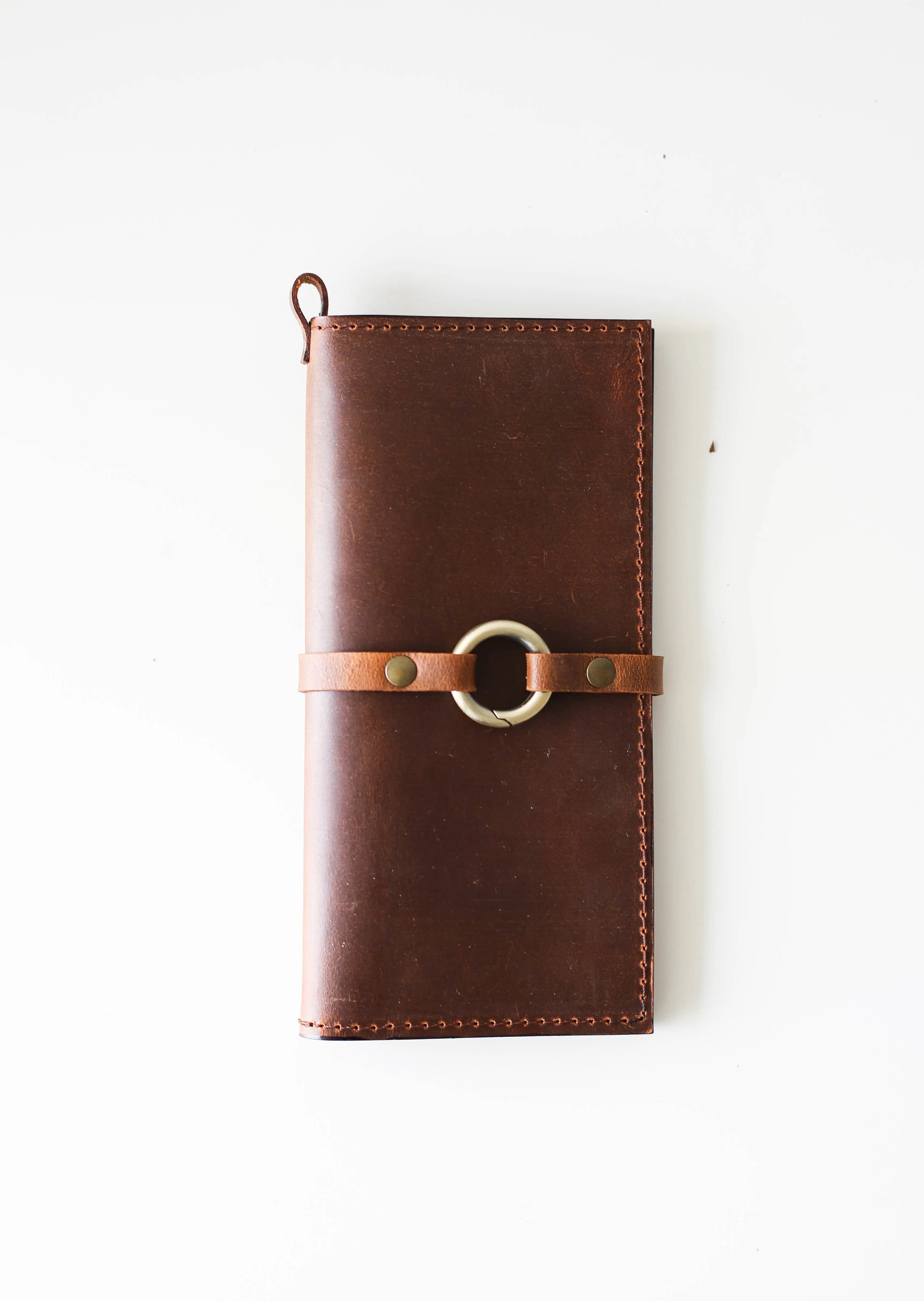 Women's Bifold Coffee Brown Leather Wallet - N02