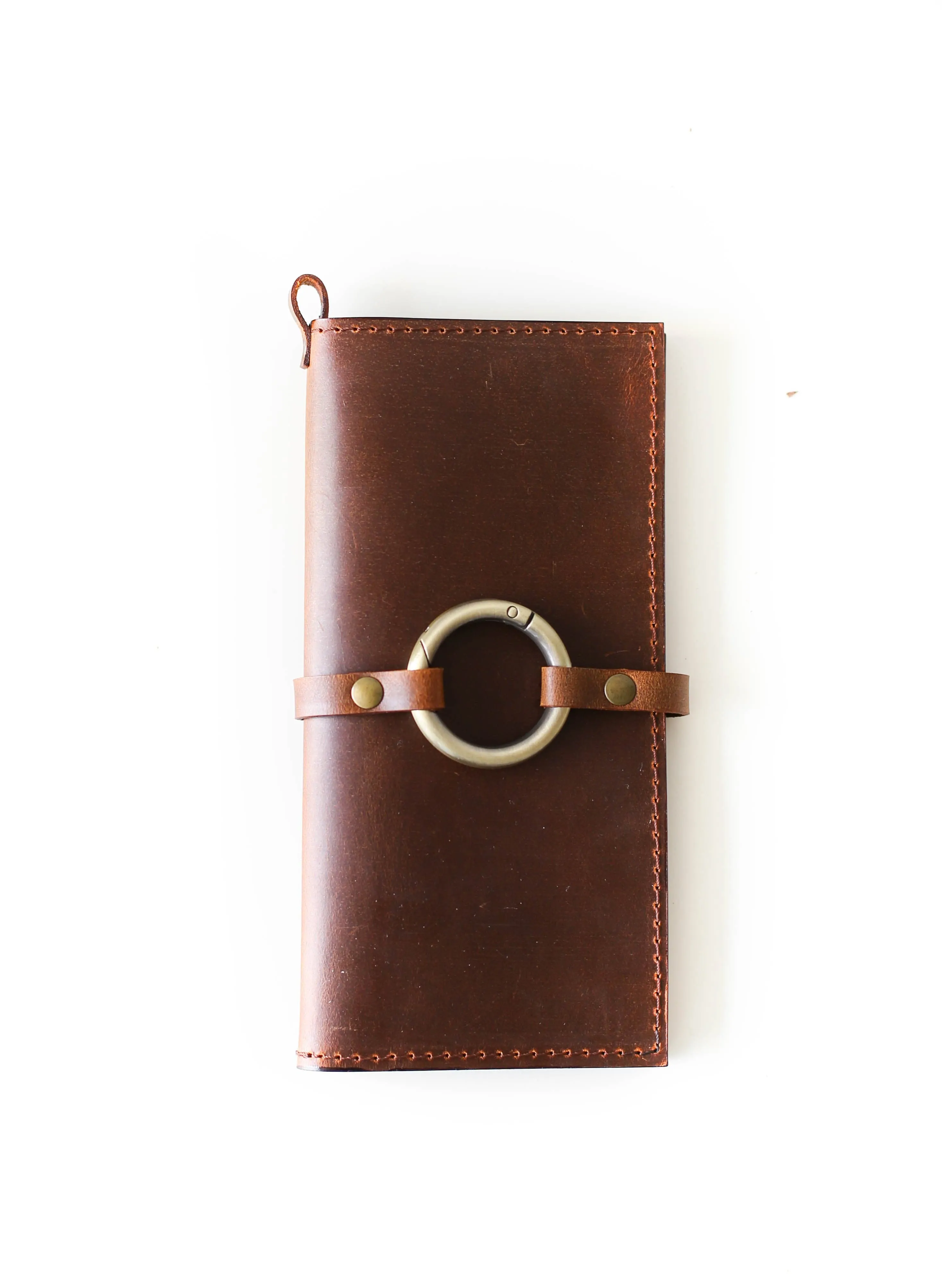 Women's Bifold Coffee Brown Leather Wallet - N02