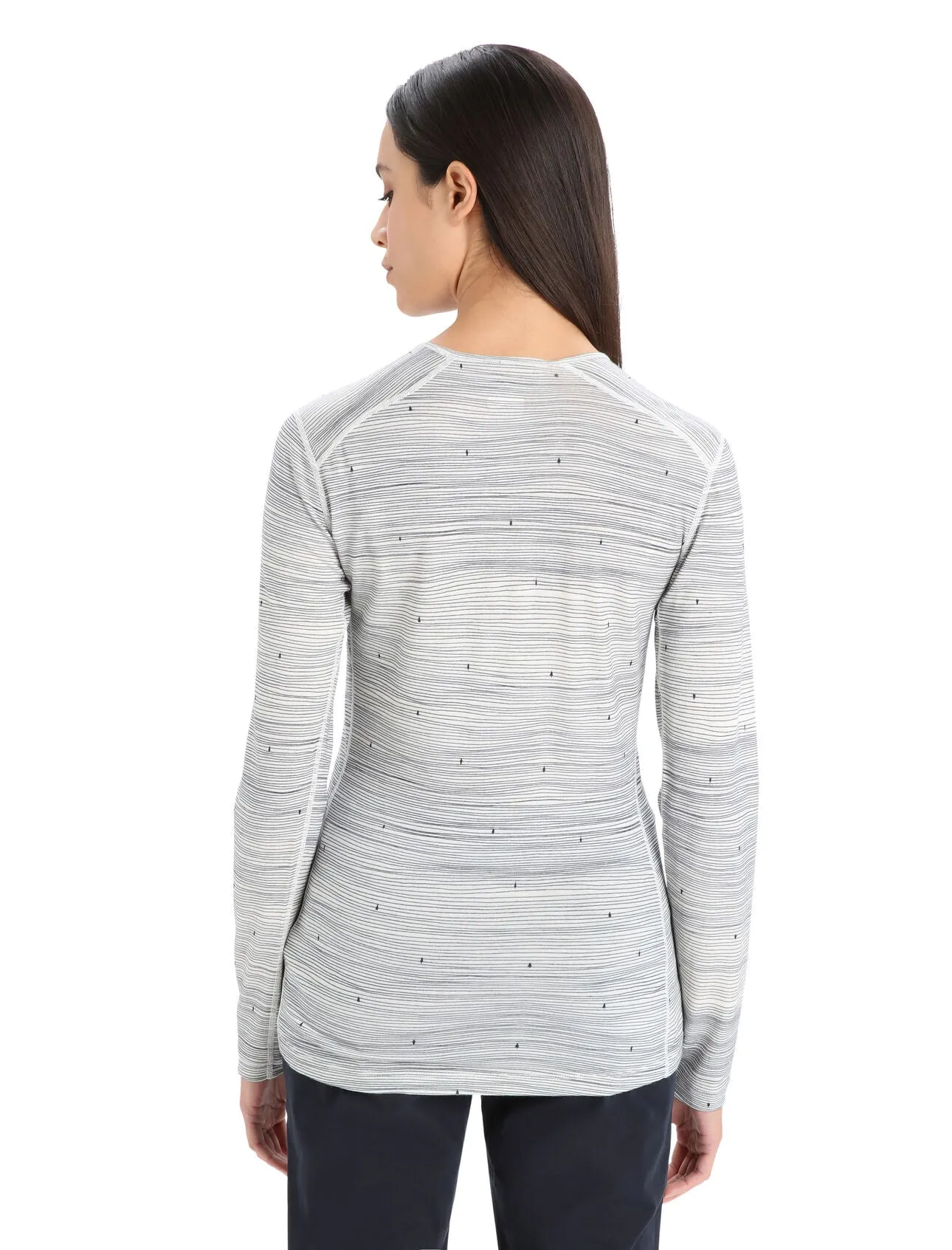 Women's Merino 200 Oasis Long Sleeve Crewe Thermal Top Ski Tracks (Past Season)