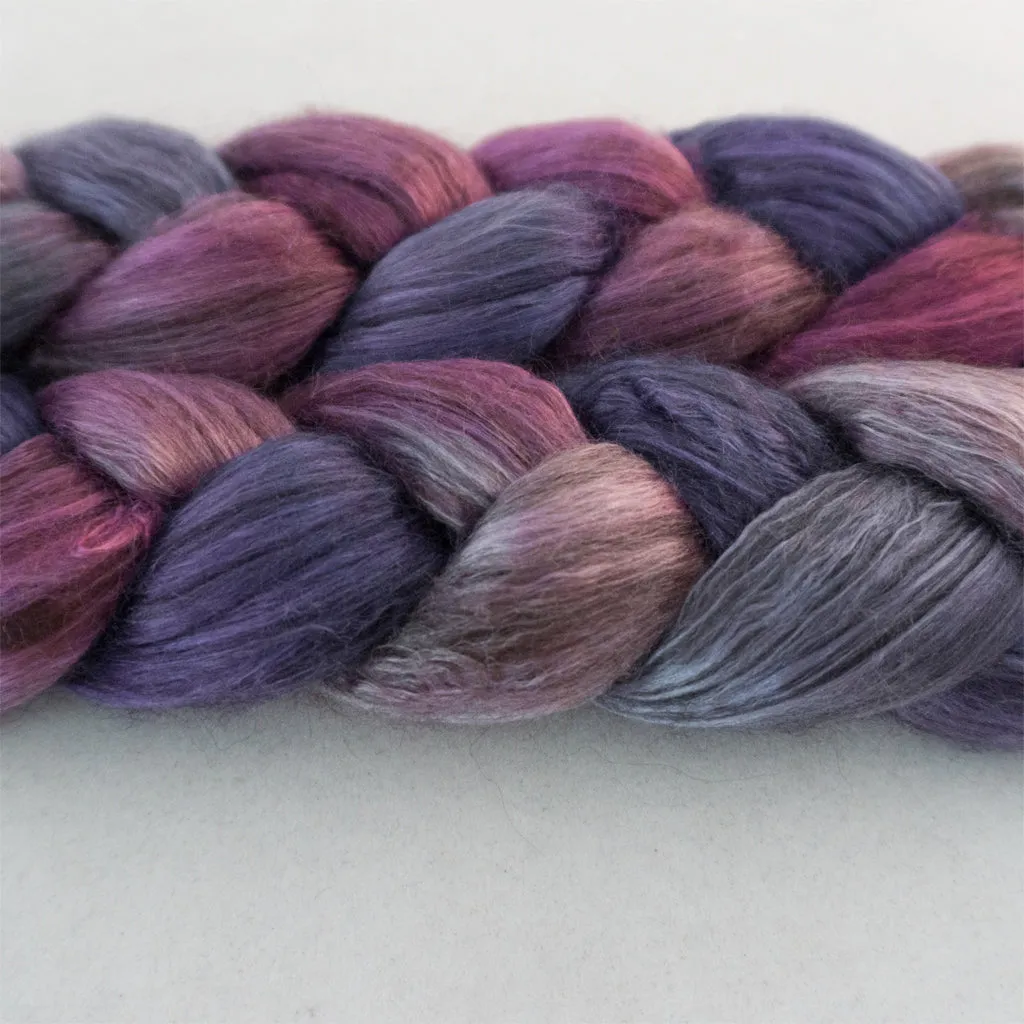 Yak Silk Roving - Meteor Shower