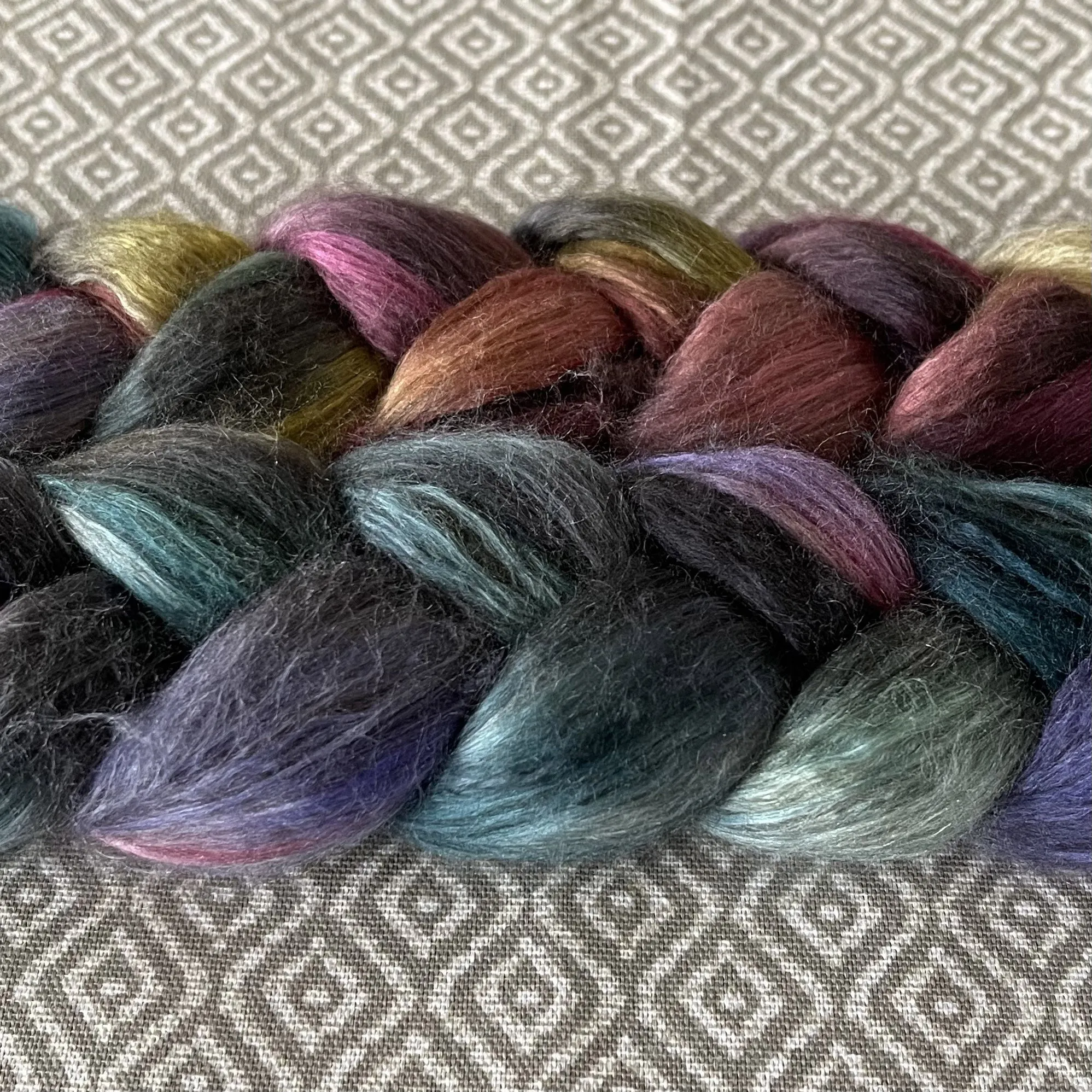 Yak Silk Roving - Opal