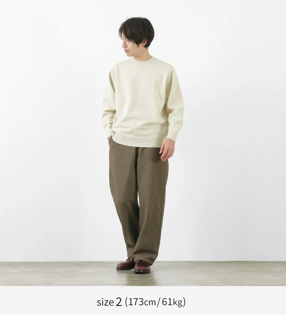 YONETOMI NEW BASIC / Rigid Cashmere Knit Pullover