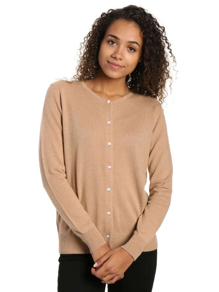 Zainuno Moizni Women's 100% Cashmere Cardigan Sweater