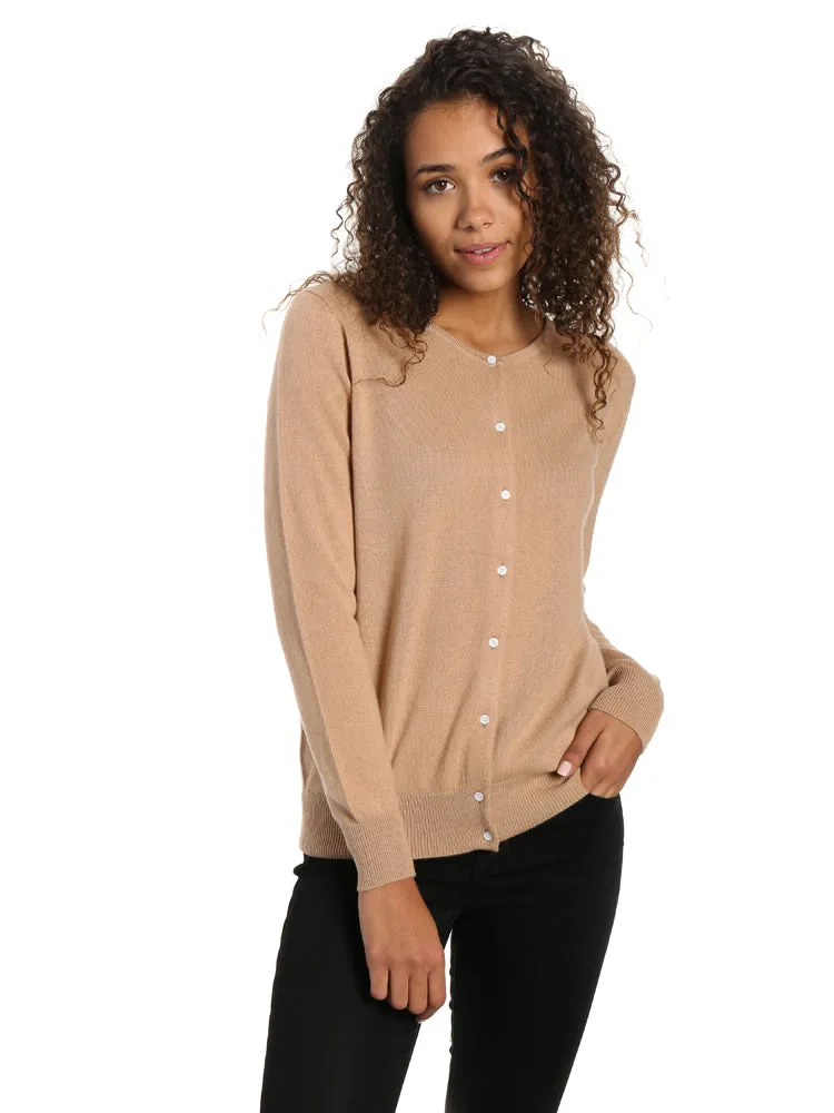 Zainuno Moizni Women's 100% Cashmere Cardigan Sweater